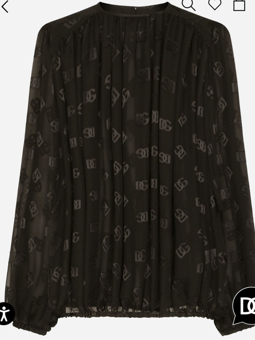 Dolce & Gabbana Black Logo Label Top